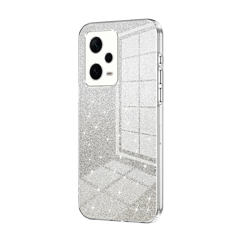 Xiaomi Redmi Note 12 Pro+ Glitter Powder Electroplated Gradient Phone Case – Fashionable & Luxurious with Anti-Fingerprint Coating, Shock-Absorption, and Lens Protection