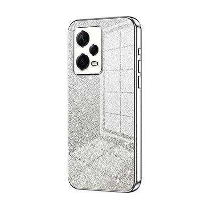 Xiaomi Redmi Note 12 Pro+ Glitter Powder Electroplated Gradient Phone Case – Fashionable & Luxurious with Anti-Fingerprint Coating, Shock-Absorption, and Lens Protection