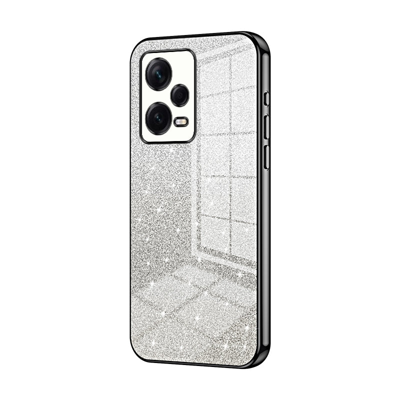Xiaomi Redmi Note 12 Pro+ Glitter Powder Electroplated Gradient Phone Case – Fashionable & Luxurious with Anti-Fingerprint Coating, Shock-Absorption, and Lens Protection