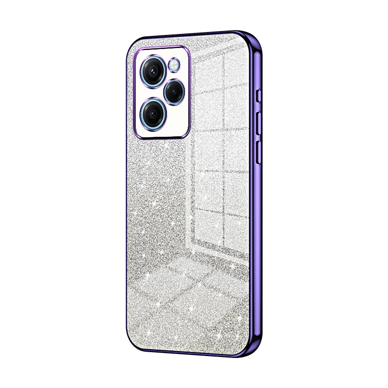 Xiaomi Redmi Note 12 Pro Speed Glitter Powder Electroplated Gradient Phone Case – Fashionable & Luxurious with Anti-Fingerprint Coating, Shock-Absorption, and Lens Protection