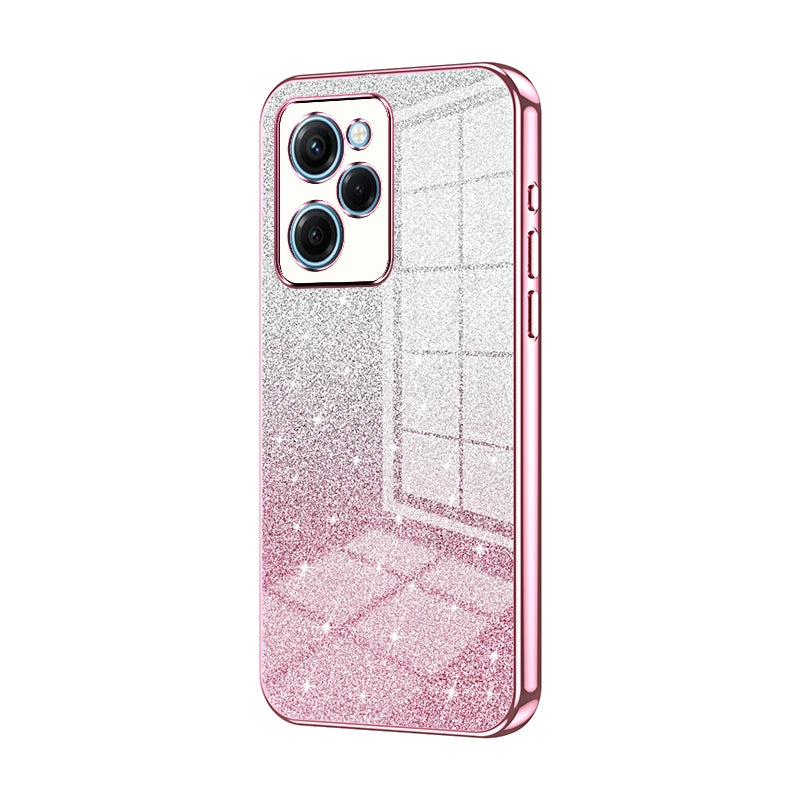 Xiaomi Redmi Note 12 Pro Speed Glitter Powder Electroplated Gradient Phone Case – Fashionable & Luxurious with Anti-Fingerprint Coating, Shock-Absorption, and Lens Protection