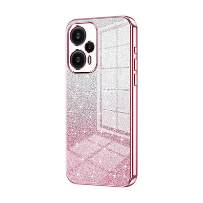 Xiaomi Redmi Note 12 Turbo/Poco F5 Glitter Powder Electroplated Gradient Phone Case – Fashionable & Luxurious with Anti-Fingerprint Coating, Shock-Absorption, and Lens Protection