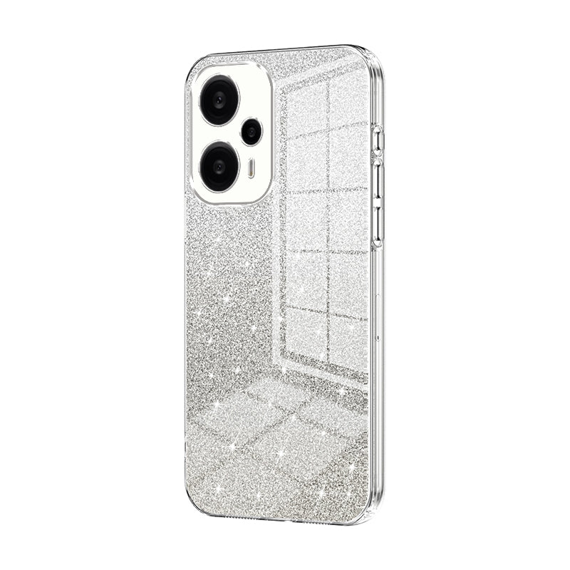 Xiaomi Redmi Note 12 Turbo/Poco F5 Glitter Powder Electroplated Gradient Phone Case – Fashionable & Luxurious with Anti-Fingerprint Coating, Shock-Absorption, and Lens Protection