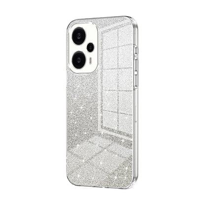 Xiaomi Redmi Note 12 Turbo/Poco F5 Glitter Powder Electroplated Gradient Phone Case – Fashionable & Luxurious with Anti-Fingerprint Coating, Shock-Absorption, and Lens Protection