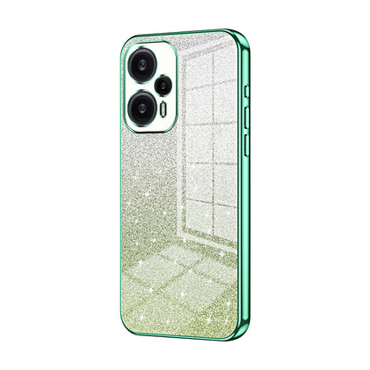 Xiaomi Redmi Note 12 Turbo/Poco F5 Glitter Powder Electroplated Gradient Phone Case – Fashionable & Luxurious with Anti-Fingerprint Coating, Shock-Absorption, and Lens Protection