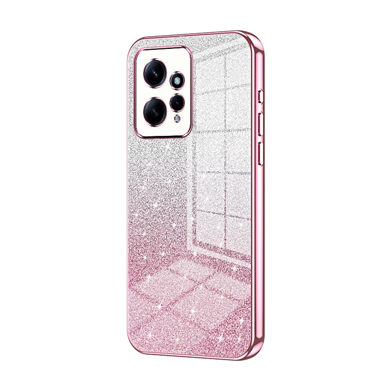 Xiaomi Redmi Note 12 4G Glitter Powder Electroplated Gradient Phone Case – Fashionable & Luxurious with Anti-Fingerprint Coating, Shock-Absorption, and Lens Protection