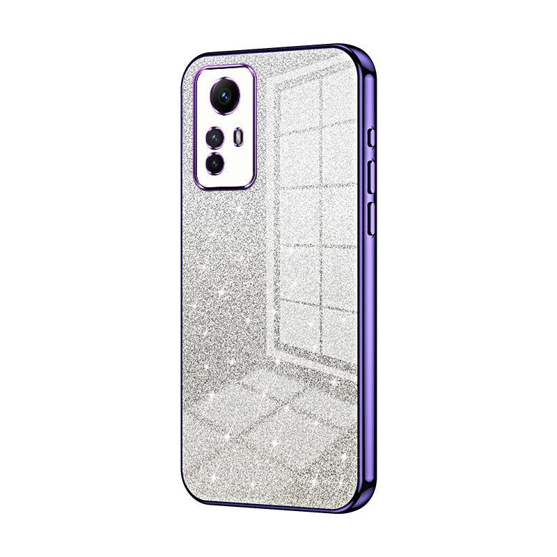 Xiaomi Redmi Note 12S Glitter Powder Electroplated Gradient Phone Case – Fashionable & Luxurious with Anti-Fingerprint Coating, Shock-Absorption, and Lens Protection