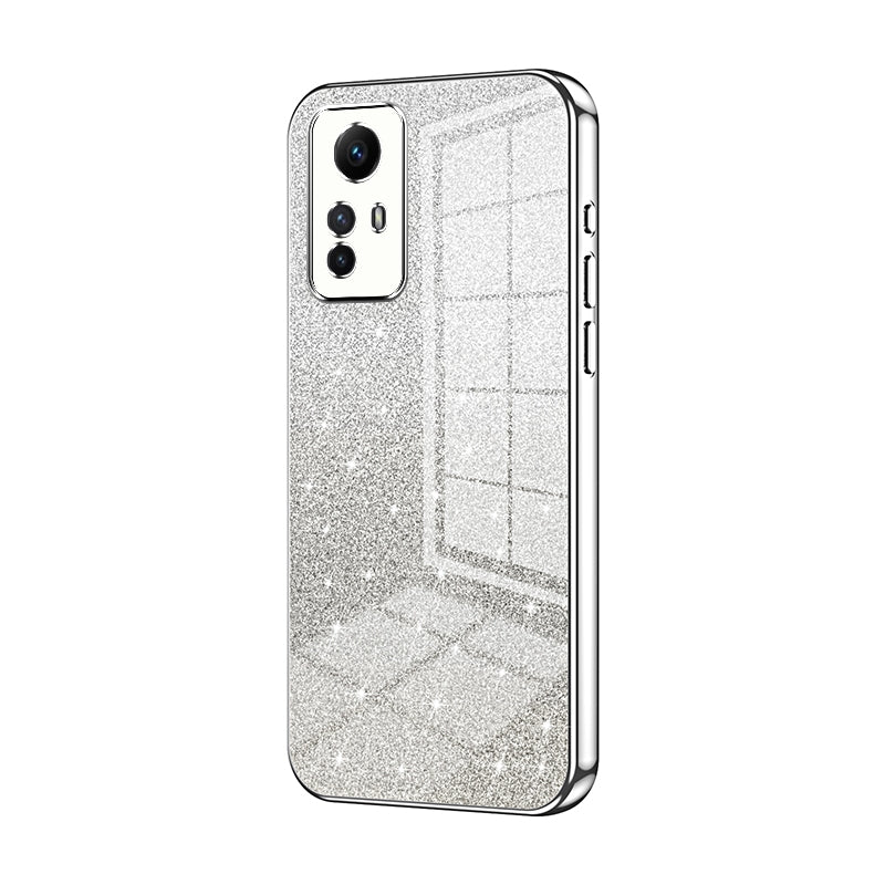 Xiaomi Redmi Note 12S Glitter Powder Electroplated Gradient Phone Case – Fashionable & Luxurious with Anti-Fingerprint Coating, Shock-Absorption, and Lens Protection