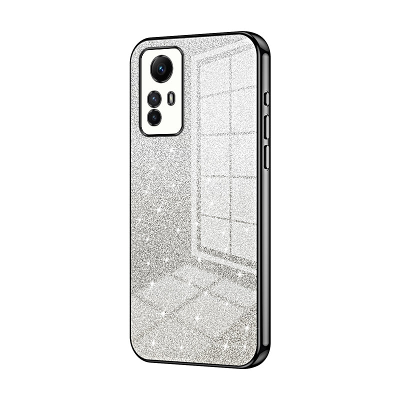 Xiaomi Redmi Note 12S Glitter Powder Electroplated Gradient Phone Case – Fashionable & Luxurious with Anti-Fingerprint Coating, Shock-Absorption, and Lens Protection