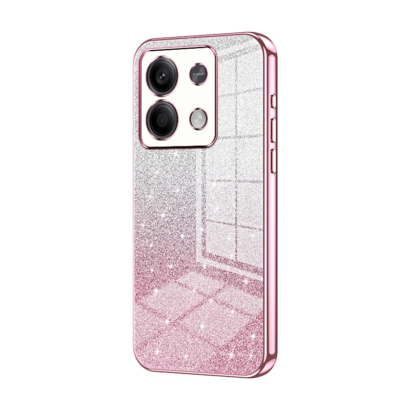 Xiaomi Redmi Note 13 5G Glitter Powder Electroplated Gradient Phone Case – Fashionable & Luxurious with Anti-Fingerprint Coating, Shock-Absorption, and Lens Protection