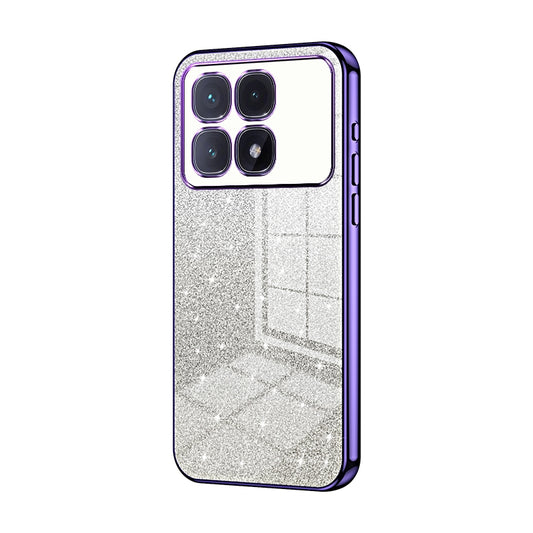 Xiaomi Redmi K70 Ultra Glitter Powder Electroplated Gradient Phone Case – Fashionable & Luxurious with Anti-Fingerprint Coating, Shock-Absorption, and Lens Protection