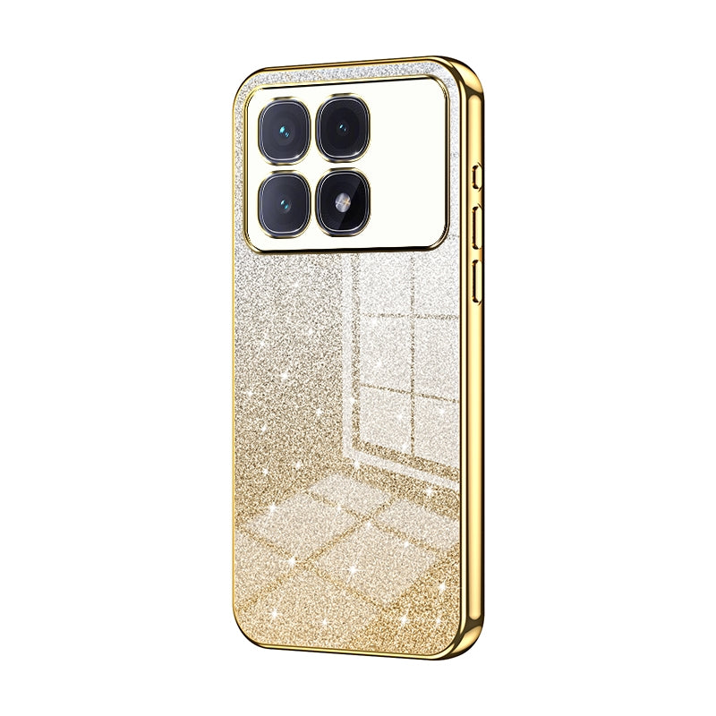 Xiaomi Redmi K70 Ultra Glitter Powder Electroplated Gradient Phone Case – Fashionable & Luxurious with Anti-Fingerprint Coating, Shock-Absorption, and Lens Protection