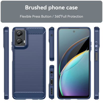 Motorola Moto G 5G 2024 Carbon Fibre Brushed Texture TPU Protective Phone Case Shockproof Slim Cover