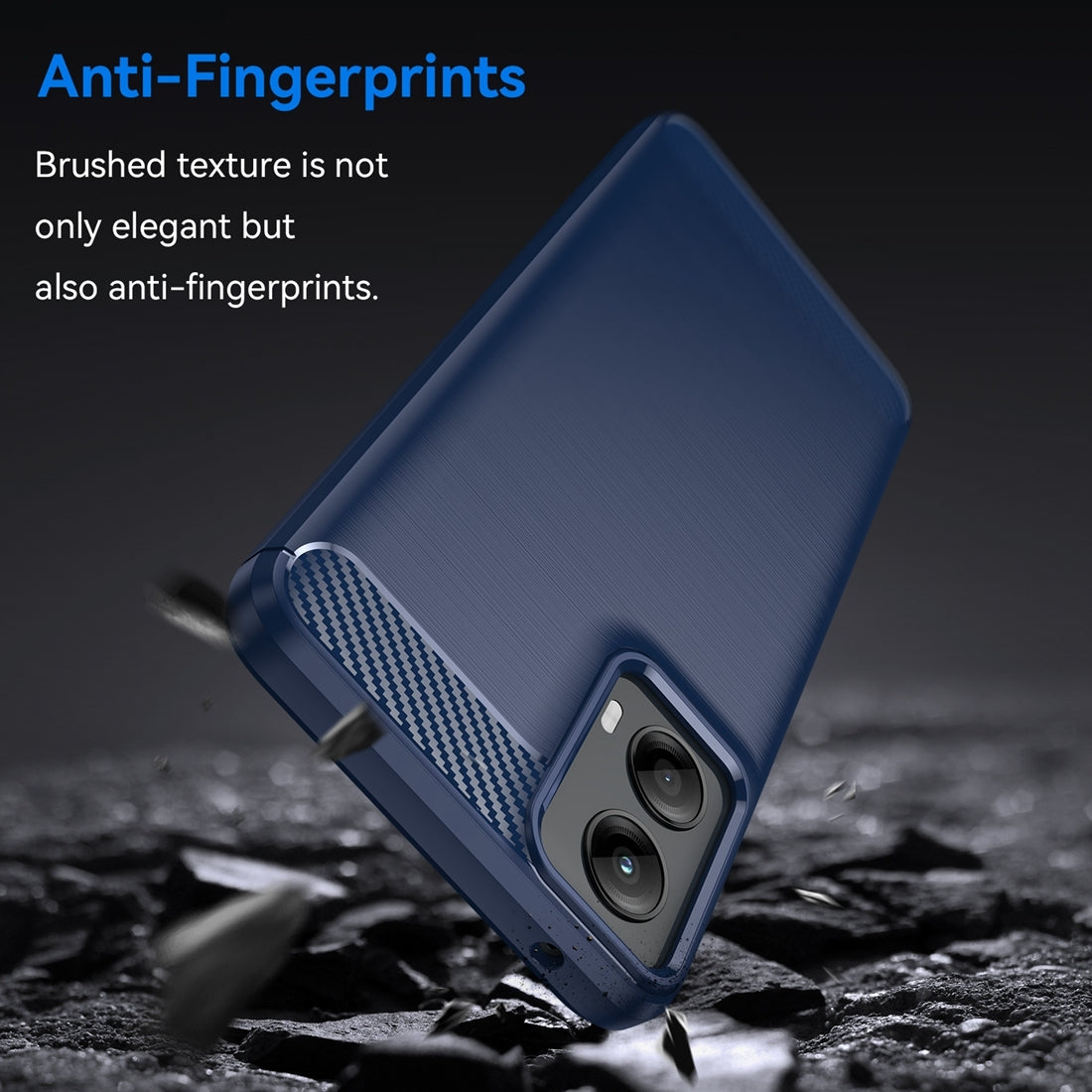 Motorola Moto G 5G 2024 Carbon Fiber Brushed Texture TPU Protective Phone Case Shockproof Slim Cover