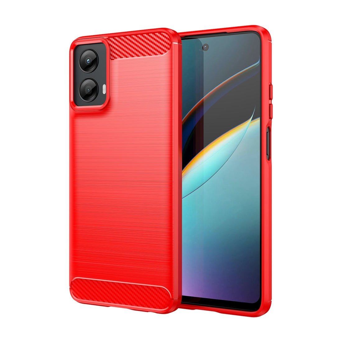Motorola Moto G 5G 2024 Carbon Fibre Brushed Texture TPU Protective Phone Case Shockproof Slim Cover