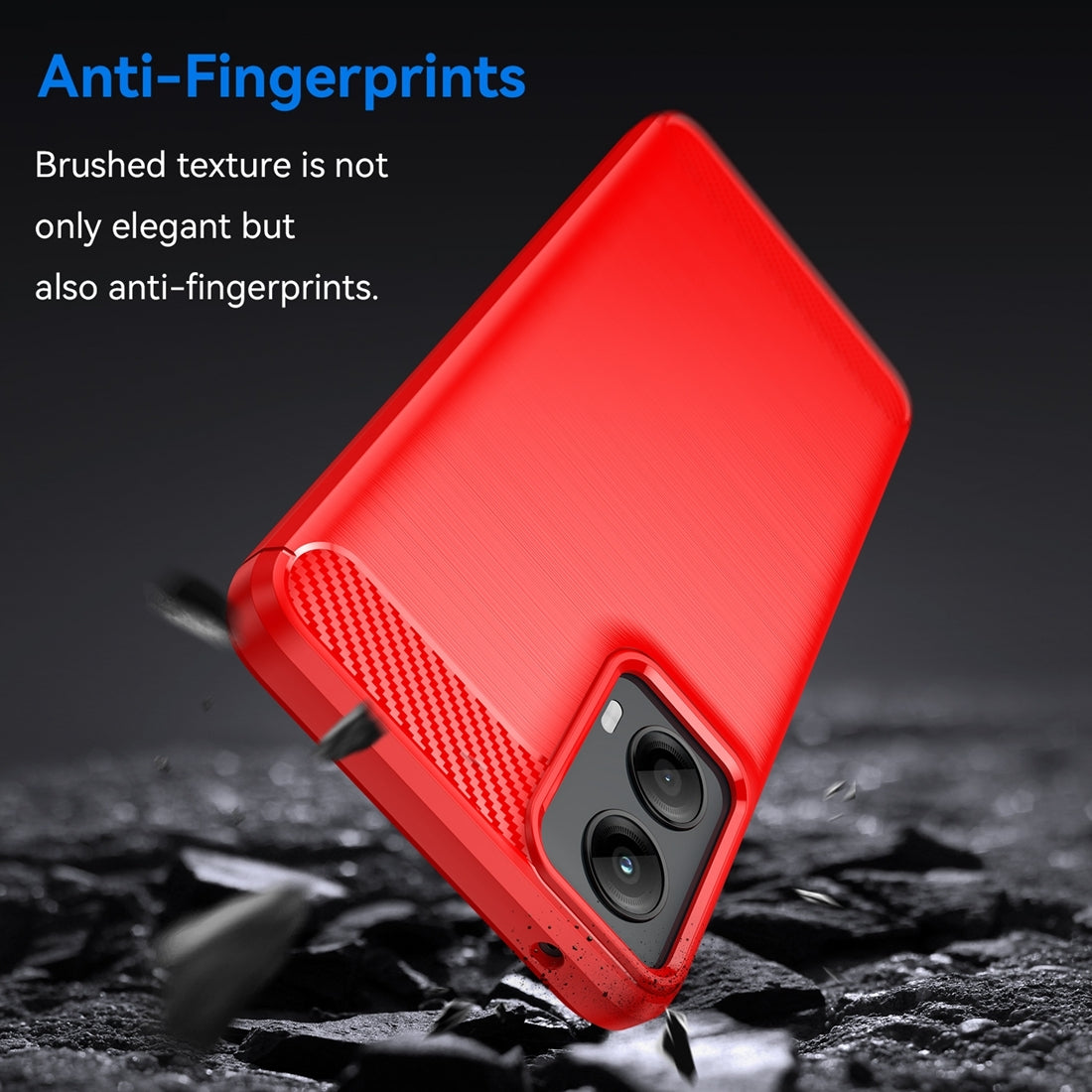 Motorola Moto G 5G 2024 Carbon Fibre Brushed Texture TPU Protective Phone Case Shockproof Slim Cover