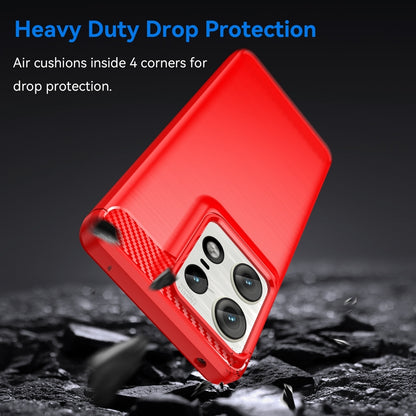 Motorola Edge 50 Pro Carbon Fibre Brushed Texture TPU Protective Phone Case Shockproof Slim Cover
