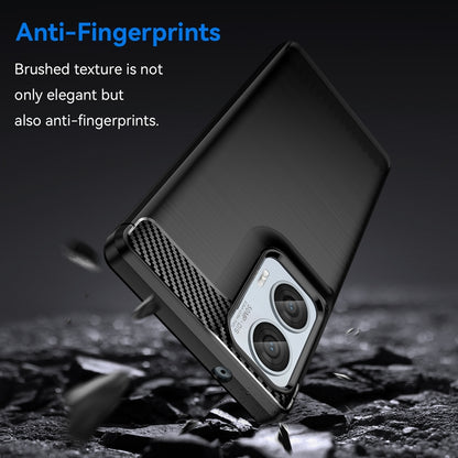 Motorola Moto Edge 50 Fusion Carbon Fibre Brushed Texture TPU Protective Phone Case Shockproof Slim Cover