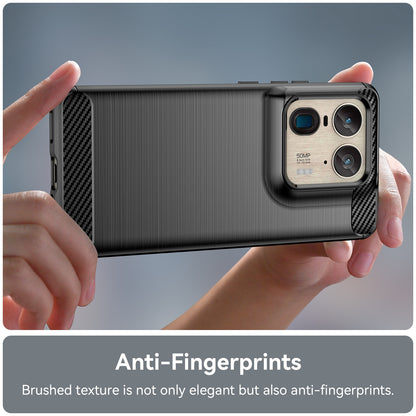 Motorola Moto X50 Ultra Carbon Fibre Brushed Texture TPU Protective Phone Case Shockproof Slim Cover
