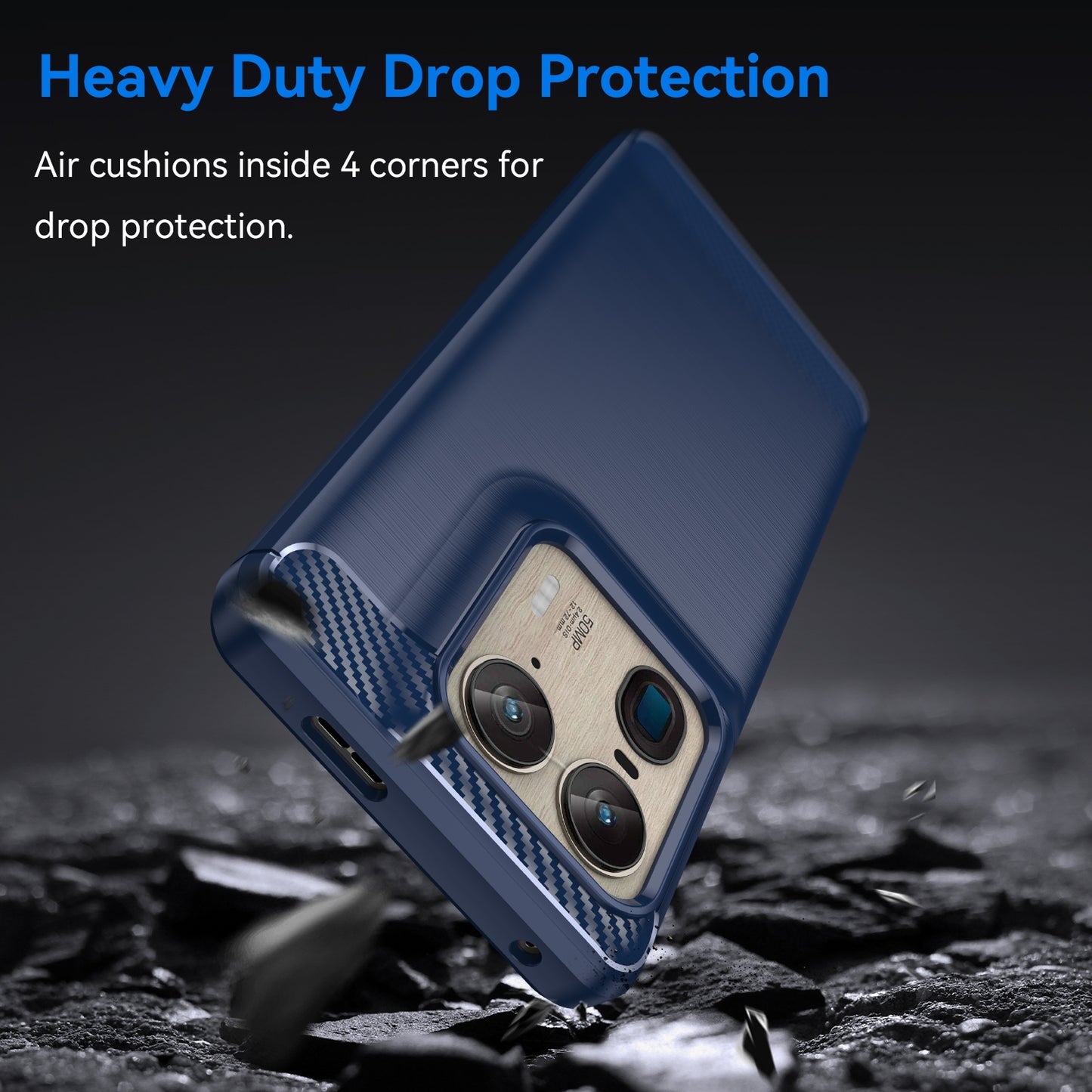 Motorola Moto X50 Ultra Carbon Fiber Brushed Texture TPU Protective Phone Case Shockproof Slim Cover