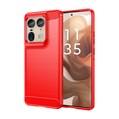 Motorola Moto X50 Ultra Carbon Fibre Brushed Texture TPU Protective Phone Case Shockproof Slim Cover