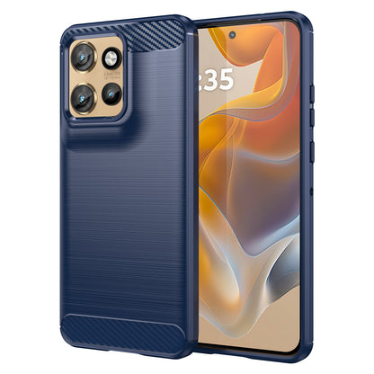 Motorola Edge 50 Neo Carbon Fibre Brushed Texture TPU Protective Phone Case Shockproof Slim Cover