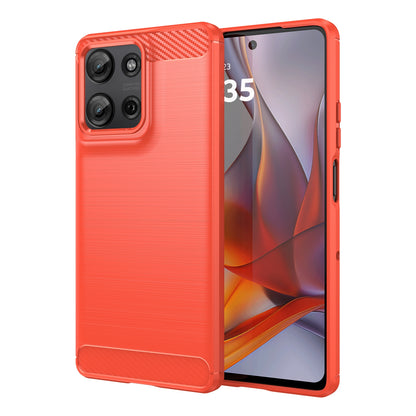 Motorola Moto G75 5G Carbon Fibre Brushed Texture TPU Protective Phone Case Shockproof Slim Cover