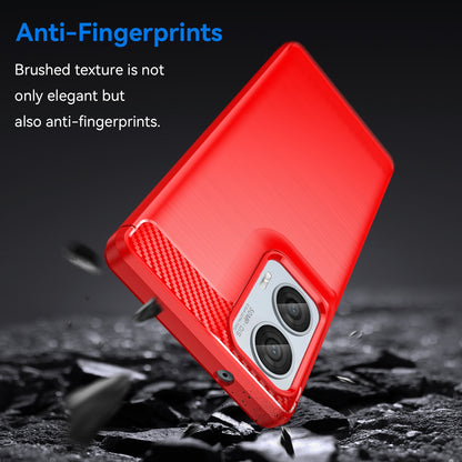 Motorola S50 Neo Carbon Fiber Brushed Texture TPU Protective Phone Case Shockproof Slim Cover