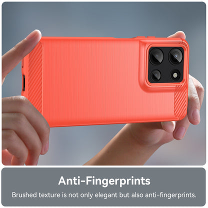 Motorola Moto G Play 2025 Carbon Fibre Brushed Texture TPU Protective Phone Case Shockproof Slim Cover