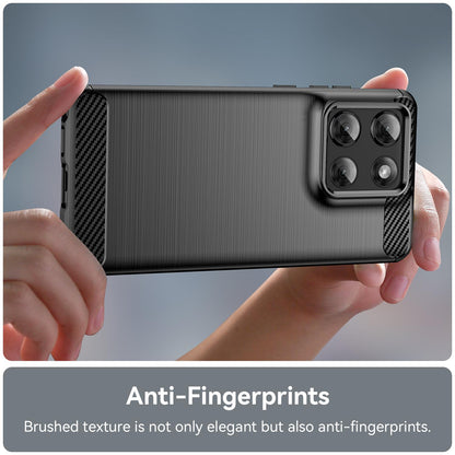 Motorola Moto G Stylus 5G 2025 Carbon Fiber Brushed Texture TPU Protective Phone Case Shockproof Slim Cover