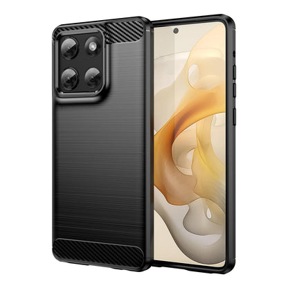 Motorola Moto G Stylus 5G 2025 Carbon Fiber Brushed Texture TPU Protective Phone Case Shockproof Slim Cover