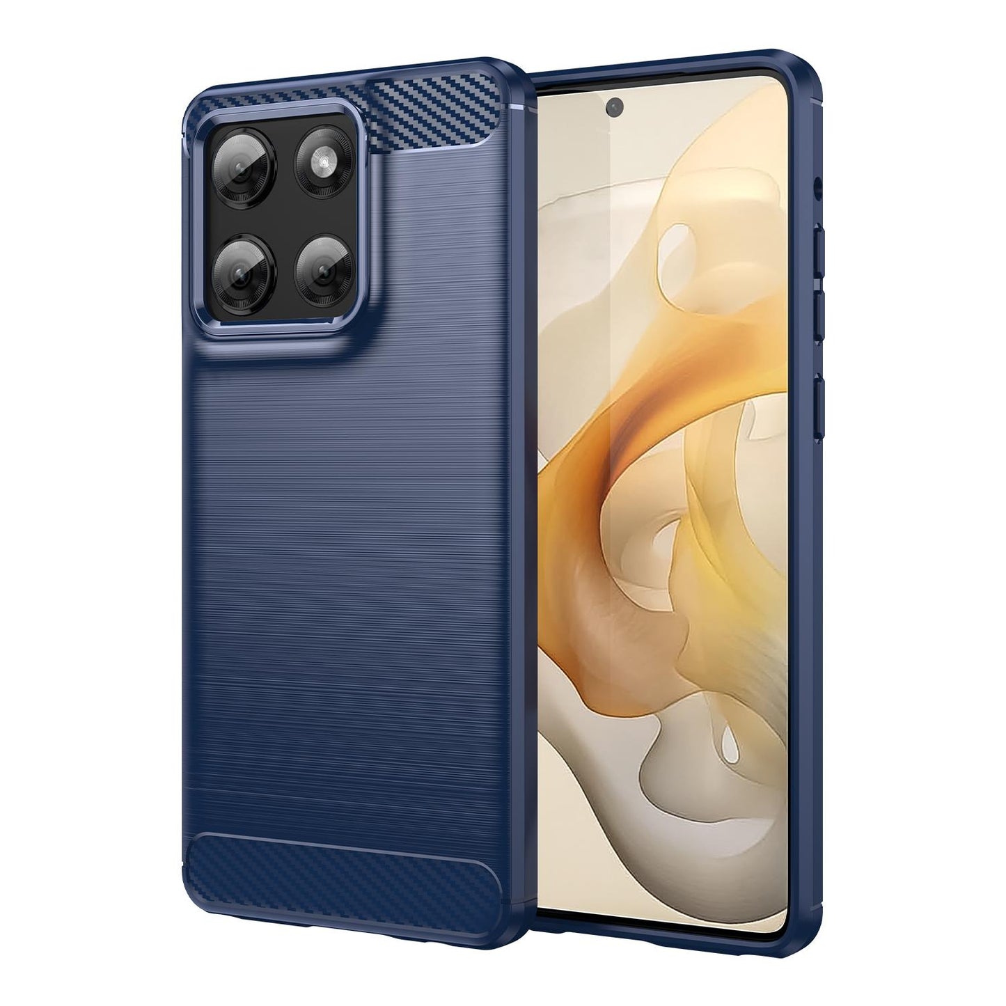 Motorola Moto G Stylus 5G 2025 Carbon Fibre Brushed Texture TPU Protective Phone Case Shockproof Slim Cover