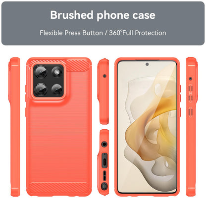 Motorola Moto G Stylus 5G 2025 Carbon Fibre Brushed Texture TPU Protective Phone Case Shockproof Slim Cover