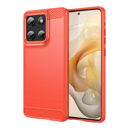 Motorola Moto G Stylus 5G 2025 Carbon Fiber Brushed Texture TPU Protective Phone Case Shockproof Slim Cover
