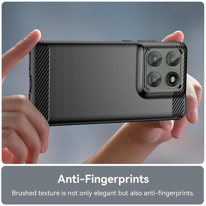 Motorola Edge 5G 2025 Carbon Fiber Brushed Texture TPU Protective Phone Case Shockproof Slim Cover