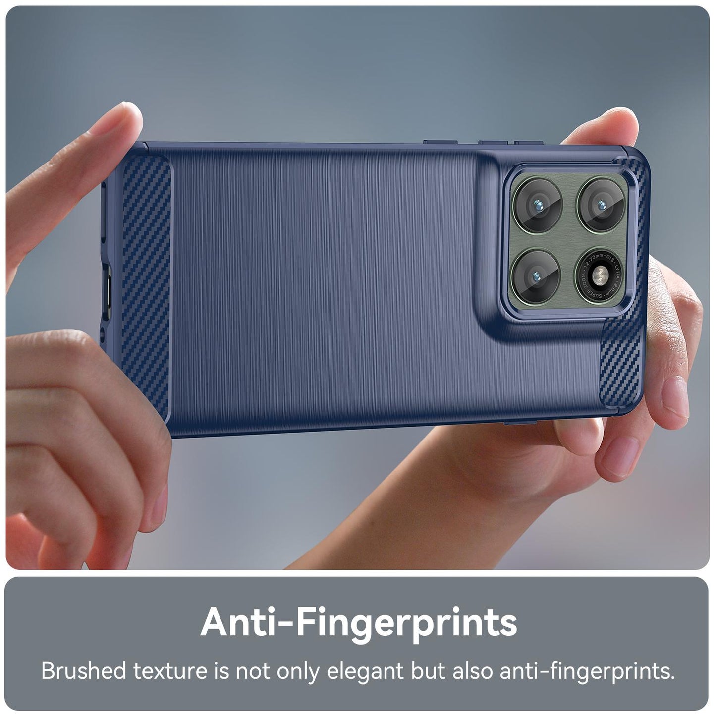 Motorola Edge 60 Pro Carbon Fibre Brushed Texture TPU Protective Phone Case Shockproof Slim Cover