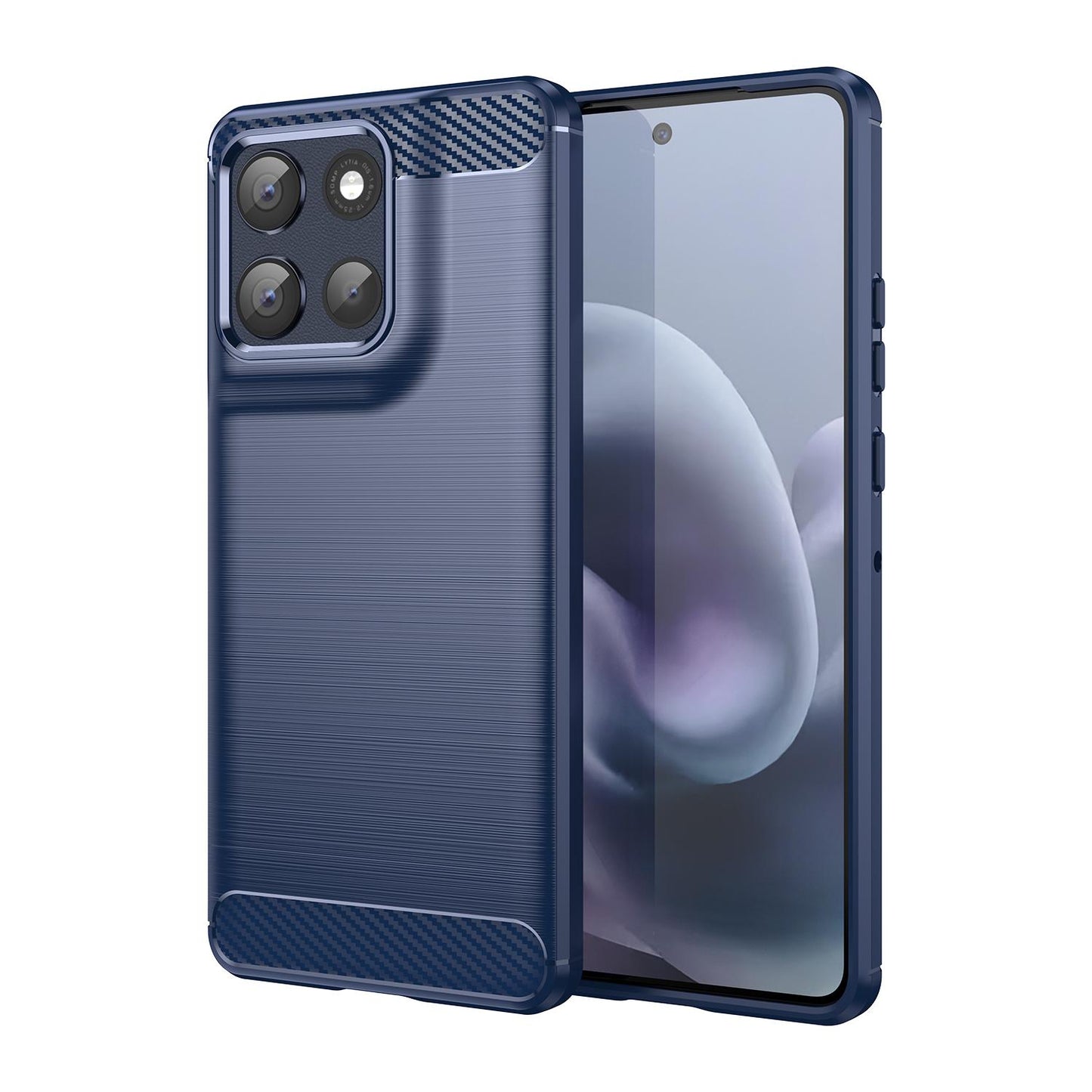 Motorola Moto G100 Pro 5G Carbon Fibre Brushed Texture TPU Protective Phone Case Shockproof Slim Cover
