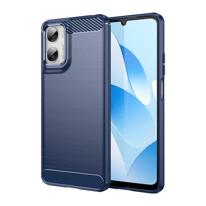 Motorola Moto G06 Power 4G Carbon Fibre Brushed Texture TPU Protective Phone Case Shockproof Slim Cover