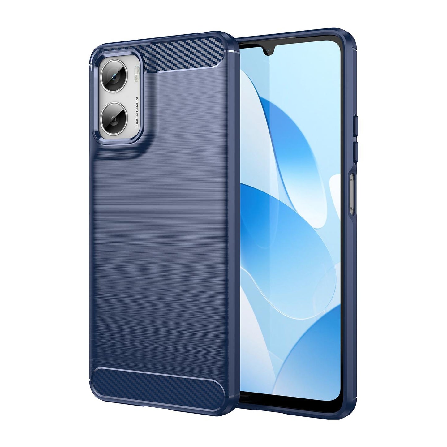 Motorola Moto G06 Power 4G Carbon Fiber Brushed Texture TPU Protective Phone Case Shockproof Slim Cover