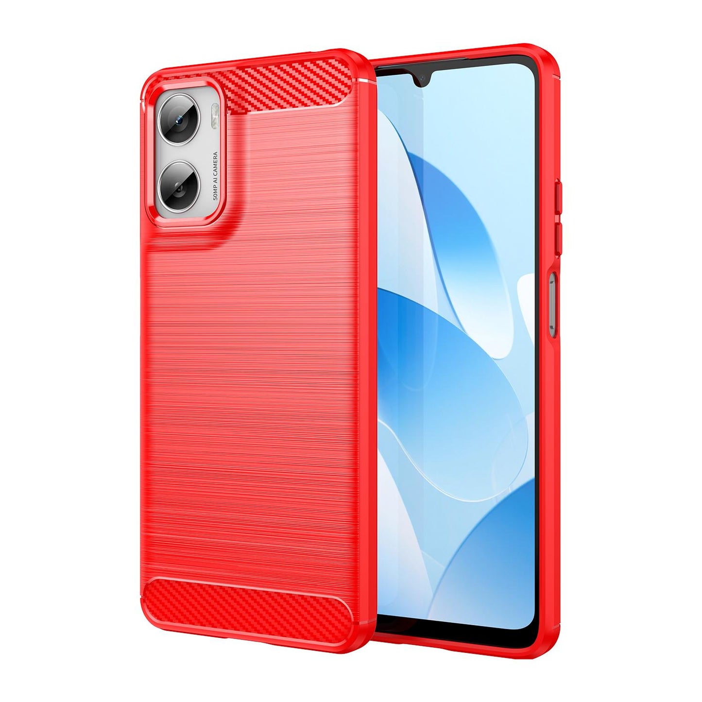 Motorola Moto G06 Power 4G Carbon Fibre Brushed Texture TPU Protective Phone Case Shockproof Slim Cover