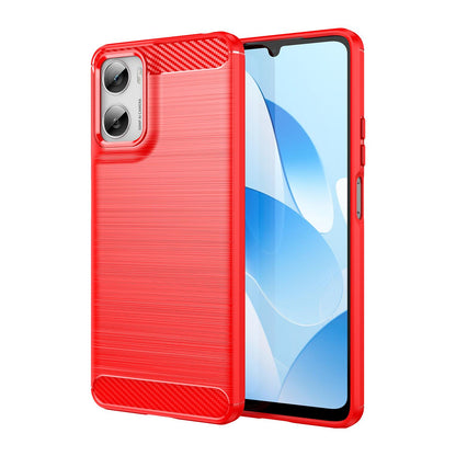 Motorola Moto G06 Power 4G Carbon Fibre Brushed Texture TPU Protective Phone Case Shockproof Slim Cover