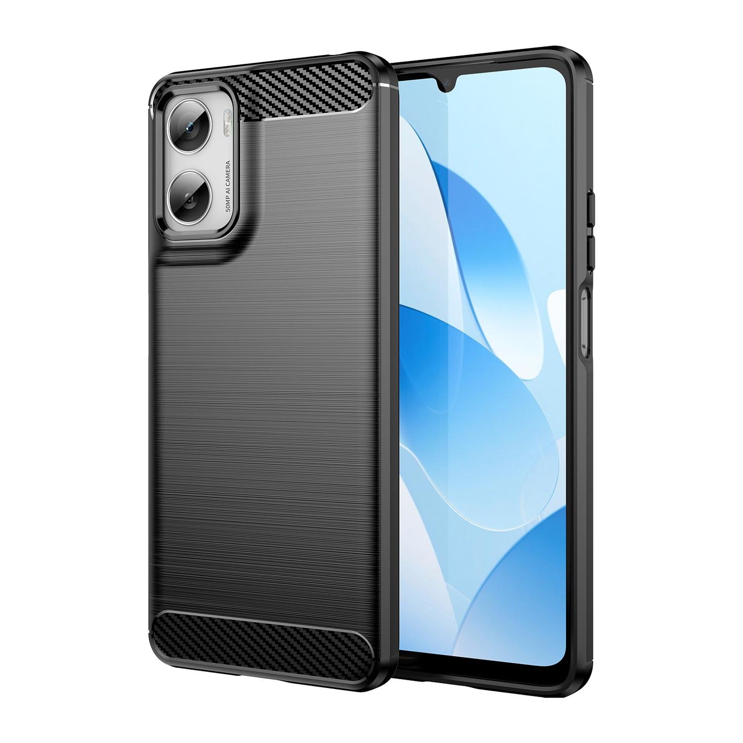 Motorola Moto G06 4G Carbon Fibre Brushed Texture TPU Protective Phone Case Shockproof Slim Cover
