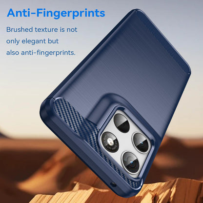 Motorola Moto G57 5G Carbon Fibre Brushed Texture TPU Protective Phone Case Shockproof Slim Cover
