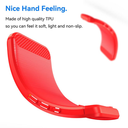 Motorola Moto G57 Power 5G Carbon Fiber Brushed Texture TPU Protective Phone Case Shockproof Slim Cover