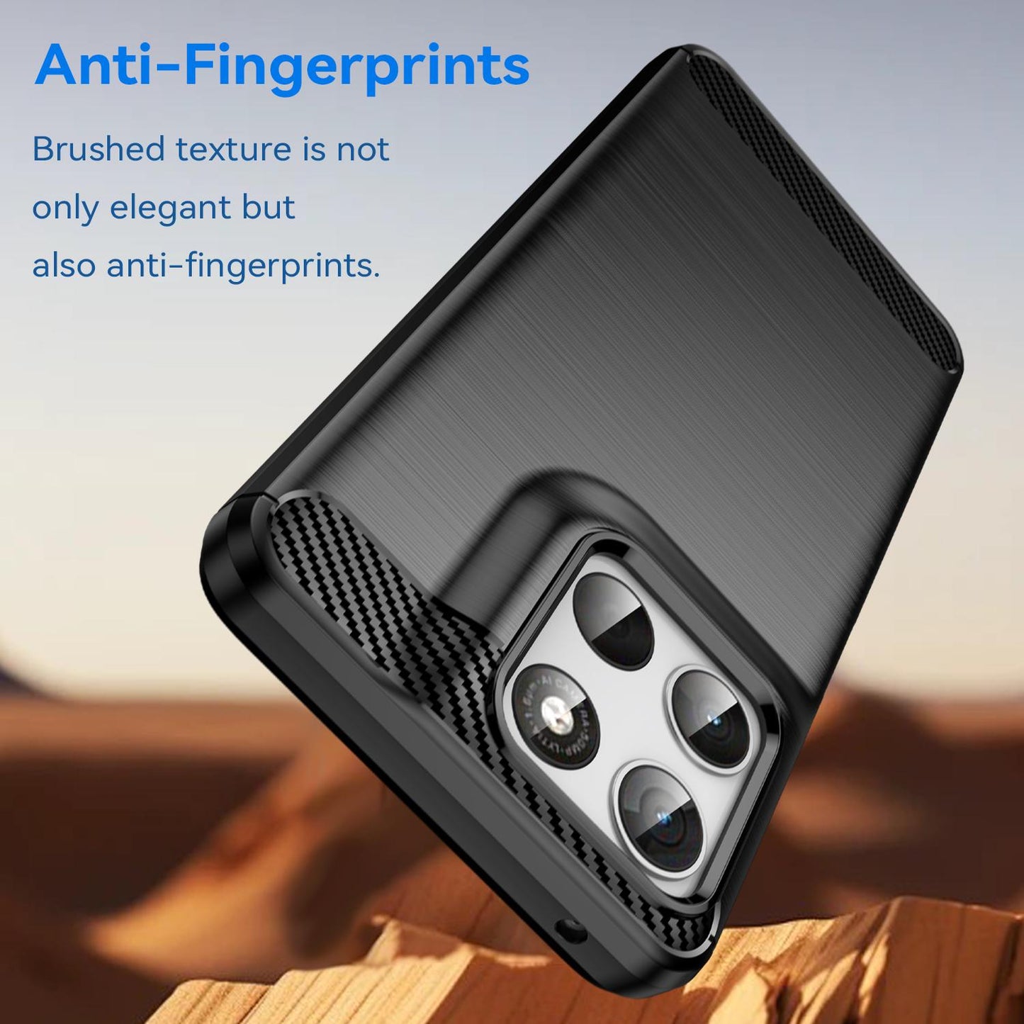 Motorola Moto G100 Carbon Fibre Brushed Texture TPU Protective Phone Case Shockproof Slim Cover