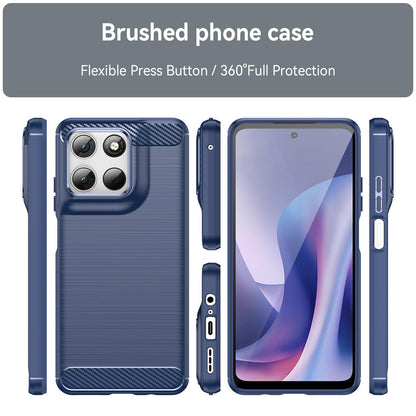 Motorola Moto G100 Carbon Fibre Brushed Texture TPU Protective Phone Case Shockproof Slim Cover