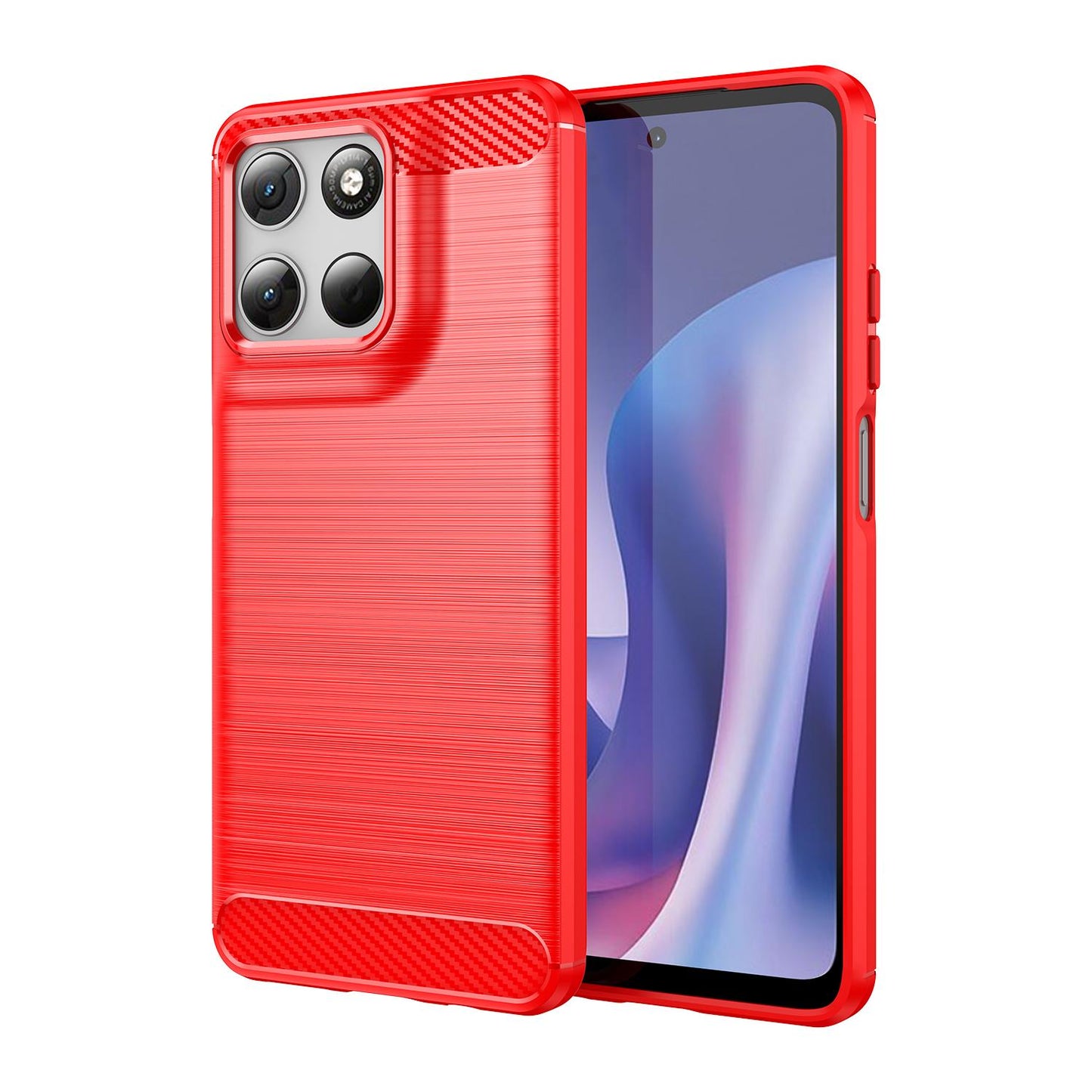 Motorola Moto G100 Carbon Fibre Brushed Texture TPU Protective Phone Case Shockproof Slim Cover