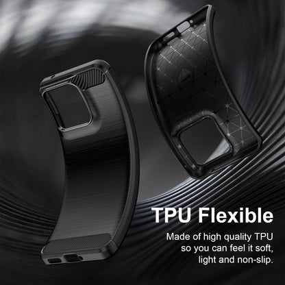 Motorola Edge 70 Fusion+ 5G Carbon Fibre Brushed Texture TPU Protective Phone Case Shockproof Slim Cover