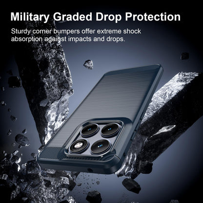 Motorola Edge 70 Fusion+ 5G Carbon Fibre Brushed Texture TPU Protective Phone Case Shockproof Slim Cover