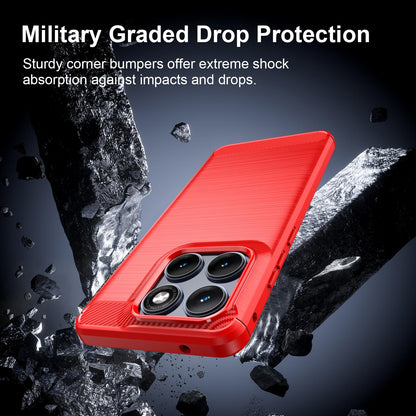 Motorola Edge 70 Fusion+ 5G Carbon Fibre Brushed Texture TPU Protective Phone Case Shockproof Slim Cover